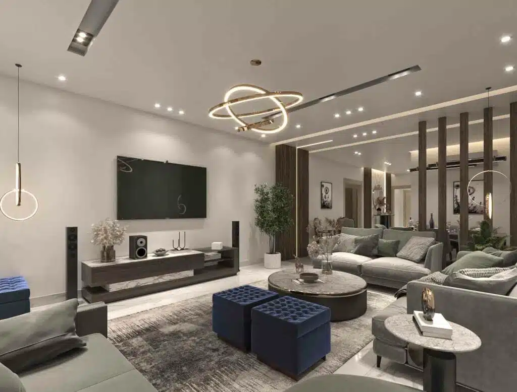 تصميم ريسبشن مودرن 3d
