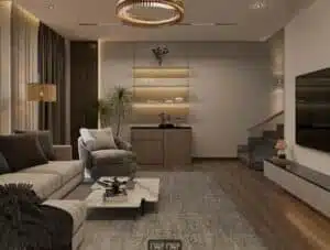 تصميم فيلا مساحة 600 متر داخلي