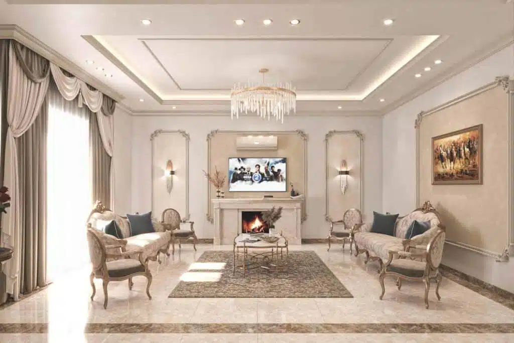 تصميم قصر من الداخل