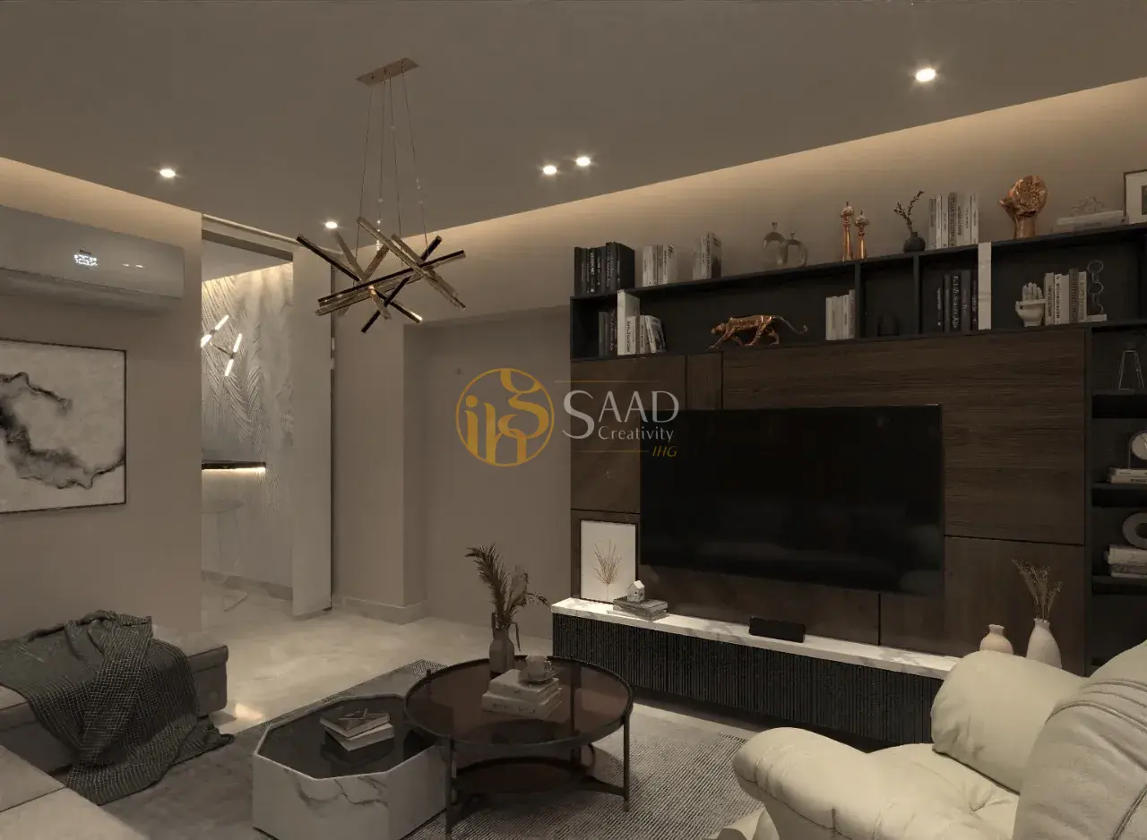 ديكورات شقق ابيض واسود