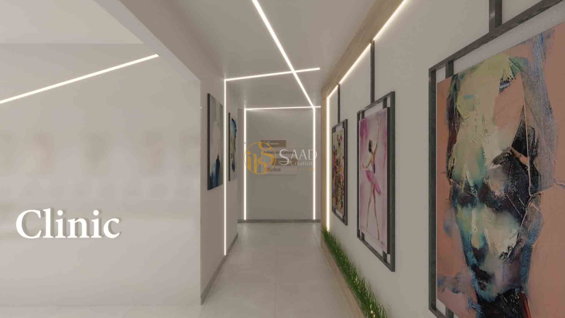 تصميم ديكور عيادة اسنان
